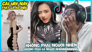 VÁY NÀY ĐỂ LUYỆN NHÌN XUYÊN TƯỜNG À CHỊ ƠI VÀ NGƯỜI NHỆN SIÊU ẢO DIỆU | HÙNG AKIRA XEM TIK TOK VN