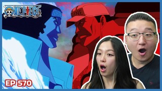 NEW FLEET ADMIRAL REVEALED!!!! | One Piece Episode 570 Couples Reaction & Discussion