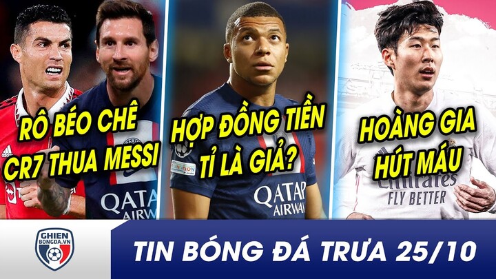 BẢN TIN TRƯA 25/10: Rô béo chọn Messi XUẤT SẮC loại Ronaldo? PSG phủ nhận drama hợp đồng với Mbappe