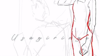 【Ke Ai｜Drawing process】Emergency touch Conan's new OP swing Ke Ai