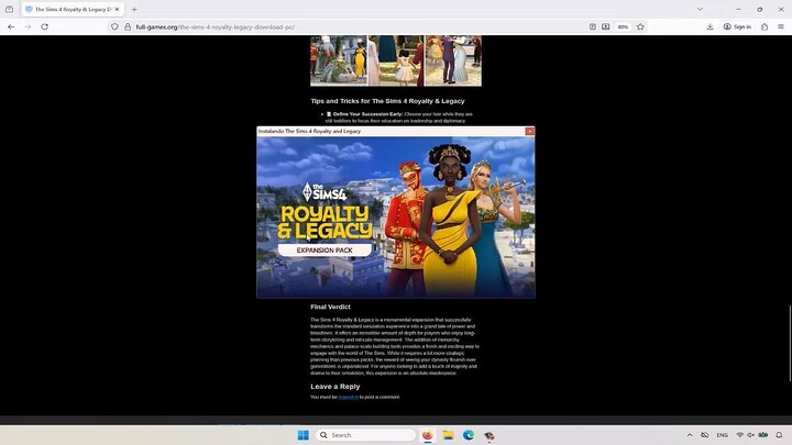 The Sims 4 Royalty & Legacy TORRENT