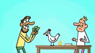 "Cartoon Box Series" is an imaginative little animation with unpredictable endings - the chicken tha