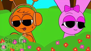[Animation Rhythm Box AU] Oren & Pinki Are Dating Together _! - Sprunki Incredibox (AU)