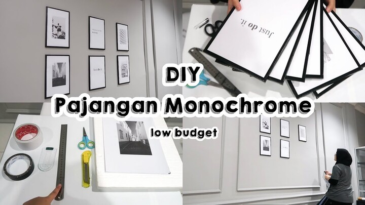 DIY PAJANGAN MONOCHROME AESTHETIC LOW BUDGET | Monochrome Room Makeover