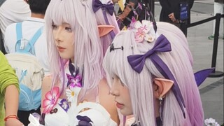 What a surprise! Two Xiedie appeared by West Lake, dancing together