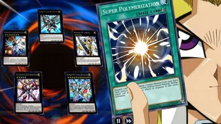 WHEN YOU SUPER POLY AND FUSION 5 XYZ MONSTER IN YUGIOH MASTER DUEL