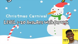 Stump Me - Can you pass it? Christmas Carnival Level 1-20 Walkthrough