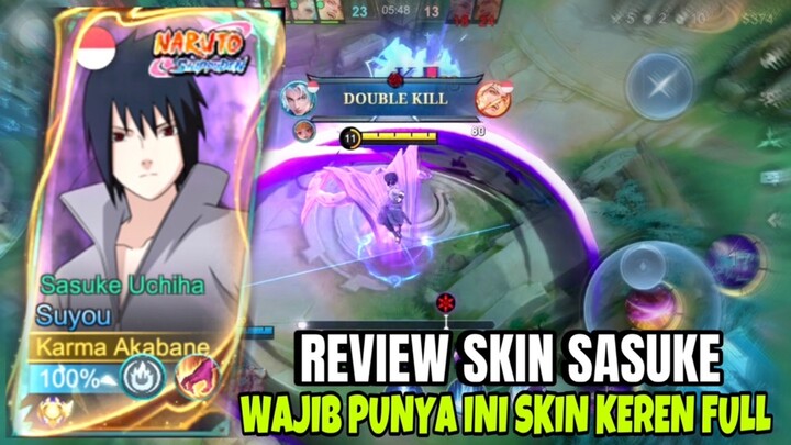 REVIEW SKIN SASUKE WAJIB PUNYA INI SKIN
