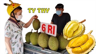 Ty Thy đi mua SẦU RIÊNG bất ngờ gặp TRAI ĐẸP - Ty Thy Vlog Gỏi đu đủ