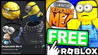 FREE UGC LIMITEDS! HOW TO GET All 6 Minions Accessories! (ROBLOX Despicable Me 4 Heist Obby)