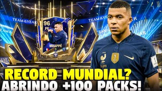 RECORD MUNDIAL?😱🔥 ABRINDO +100 PACKS NO EVENTO TOTY FC MOBILE