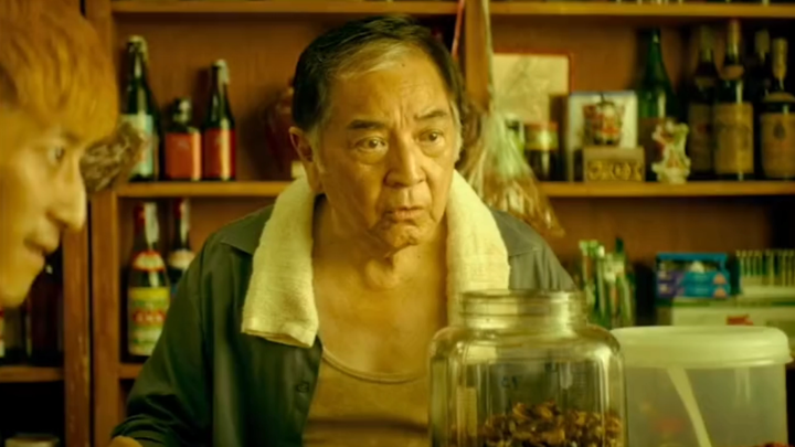 In the movie "Better Days," where exactly is the director's son?