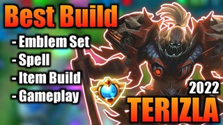 TERIZLA BEST BUILD 2022 | TOP 1 GLOBAL TERIZLA BUILD | TERIZLA - MOBILE LEGENDS | MLBB