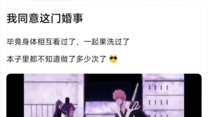 I agree to the marriage between Yoruichi and Ichigo