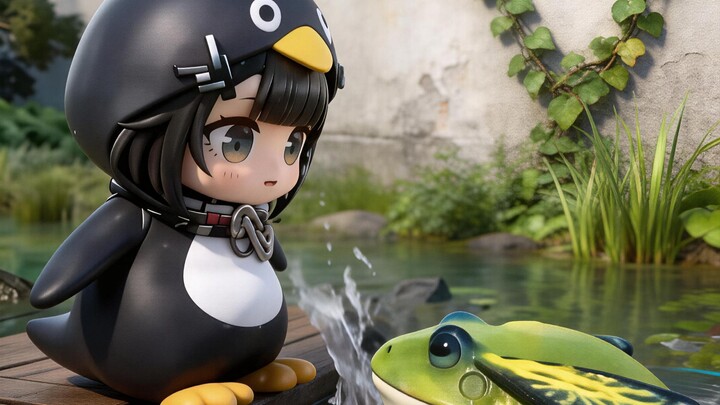 Little Penguin's Spring Feeding