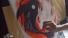 Yin and Yang (Paint on canvas)