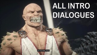 Mortal Kombat 11 - All Baraka Intro Dialogues (COMPLETE)