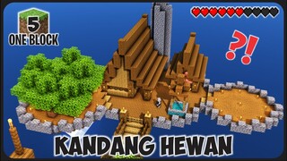 Membuat Pulau Baru dan Membuat Kandang Hewan Peternakan ! || Minecraft One Block Indonesia Pt.5