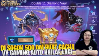 GACHA DOUBLE 11 DIAMOND VAULT BISA DAPAT CASHBACK 100% REFUND DIAMOND YANG DI PAKAI! MOBILE LEGENDS
