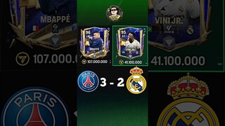 PSG VS REAL MADRID  IN FC MOBILE 24 #fcmobile #fcbarcelona #football #fc24 #fcmobile24 #fifa