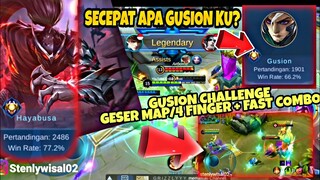 FAST HAND 4 JARI/FINGER GUSION CHALLENGE ! Secepat apa Gusion Stenly? Mobile Legends