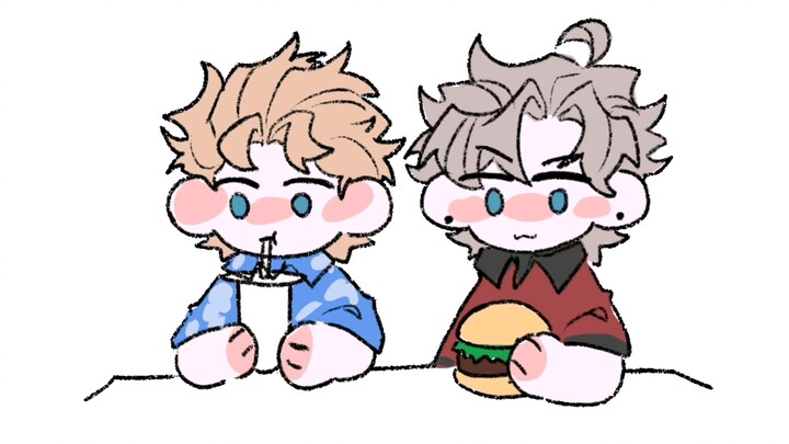 [Toko Manny Burger/Animasi Singkat Le Lai] Makan burger