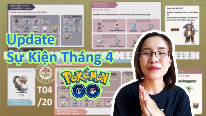 Update sự kiện tháng 4, 2020 tron Pokemon GO