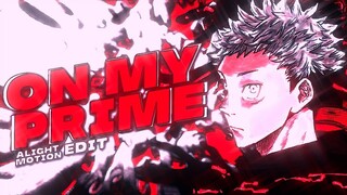 Jujutsu Kaisen On My Prime - Alight Motion Edit - AMV / Edit