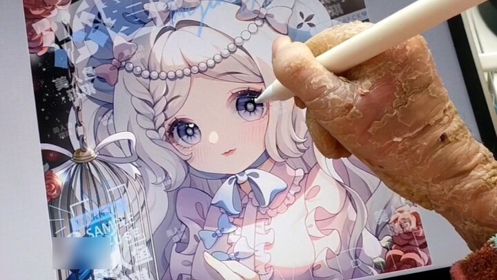 แมวกำลังดูฉันวาดรูป~ น่ารักจัง