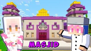 MOMON bangun MASJID TERBESAR dan SANGAT INDAH di Minecraft ft @BANGJBLOX