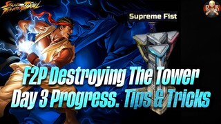 [SF: Duel] - Payneful experience! How to SCALE Supreme Fist Tower with this team! Manual game play