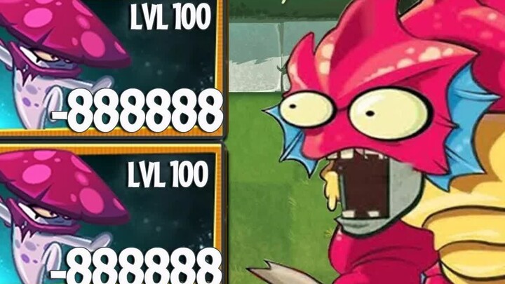 PvZ 2 Challenge - 1,000 Max-Level Plants vs. Level 50 Deep Sea Giant Zombie
