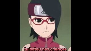 Boruto e Sarada CUIDANDO de criança| Meme {Boruto}