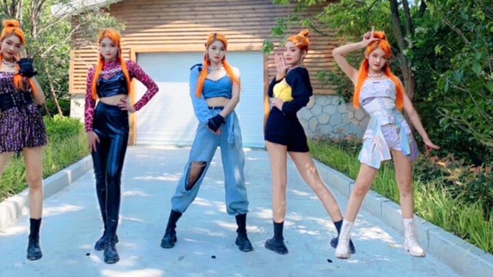 [Real AI? Five homemade stage costumes] aespa - Next Level full dance cover [feat. Ning Yizhuo's mak