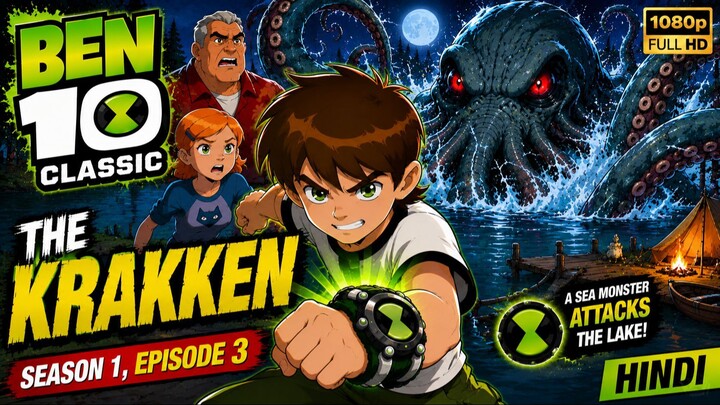 🦖🌊 Ben 10 Classic (2005) – The Krakken | Season 1, Episode 3 | Hindi