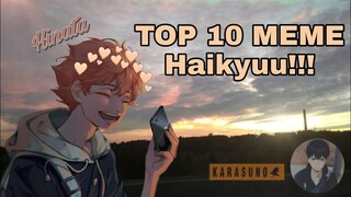 TOP 10 MEME HAIKYUU//ТОП 10 МЕМЕ ВОЛЕЙБОЛ