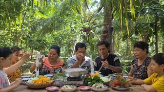 Chăm Sóc Lại Vườn Rau và Gia Đình Cùng Nhau Ngồi Thưởng Thức Nồi Lẩu Cá | TKQ & Family T1019