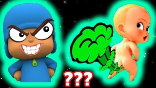 10 Pocoyo & Boss Baby “Fart! Go Away!” Sound Variations in 35 Seconds