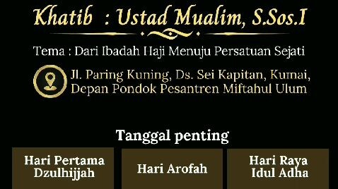 solat idul adha pNgkalan bun