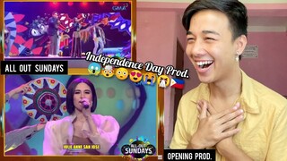 ALL- OUT SUNDAYS | Philippines Independence Day Opening Production | REACTION