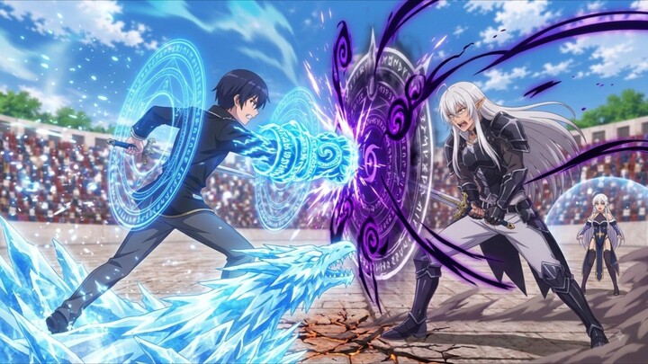 Rakudai kenja no Gakuin musou Episode 8 Sub Indonesia - Eftal Vs Abe