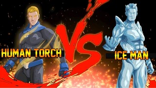 ICE MAN VERSUS HUMAN TORCH - MARVEL SUPER WAR