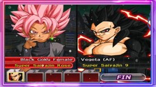 BLACK GOKU FEMALE SSJ ROSE VS VEGETA AF SSJ 9 - DB MOD ANDROID GAMEPLAY