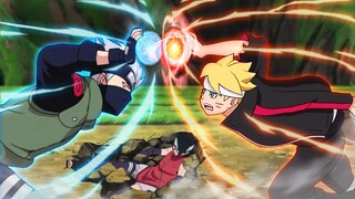 Red Rasengan vs Blue Rasengan !!! Kakashi stop Boruto in Chunin Exam