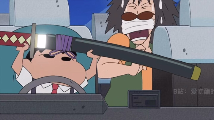 【Crayon Shin-chan】Shin-chan is so cool as a driver!!! Funny scenes
