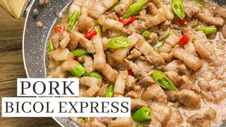 Bicol express I How to cook Bicol express para sa mga hindi mahilig sa sobrang anghang