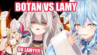 Hilarious 4 Way Bomberman Battle Boils down to Botan vs Lamy  【Hololive English Sub】