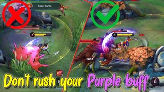 FANNY USER YOU SHOULD NOT RUSH GETTING THE PURPLE BUFF WATCH THIS WHY | MLBB