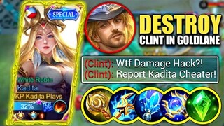 KADITA TARGET LOCK CLINT IN RANK GAME!! 🔥 | MLBB