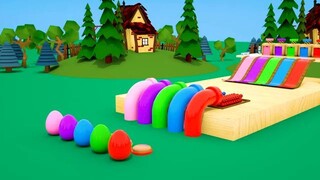 Five Little Monkey Song _ Cartoon Cars Etertainment_ _ Nursery Rhymes _ Kids Son